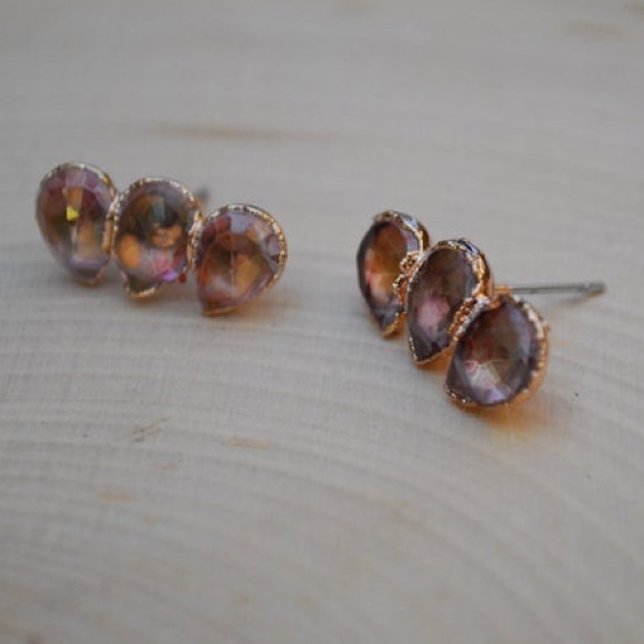Hand crafted copper ear climbers - Picture 2 of 2